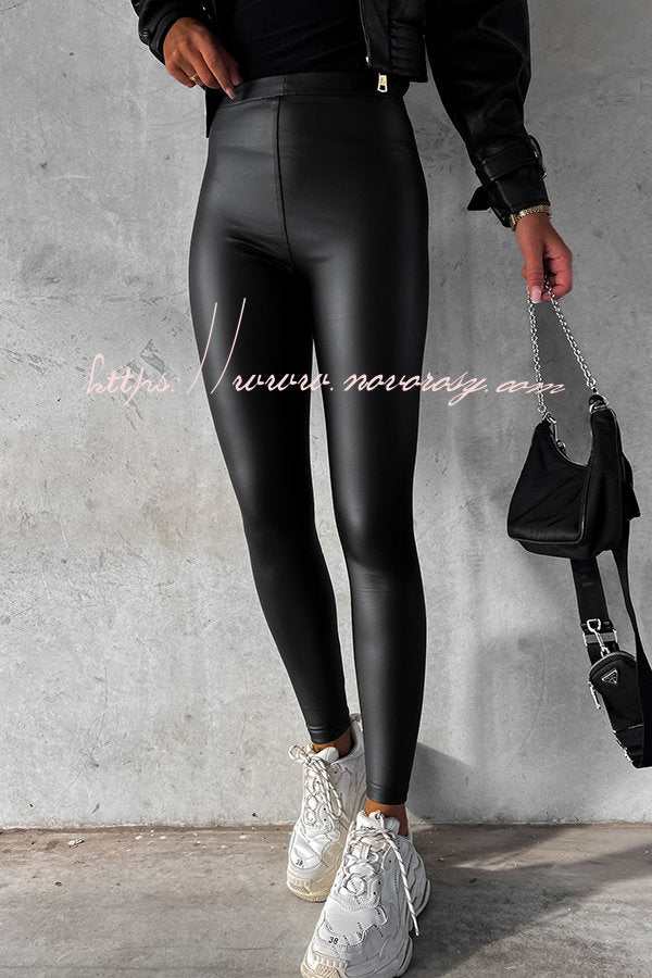 How To Style Shiny Liquid Faux Leather Leggings / Pants